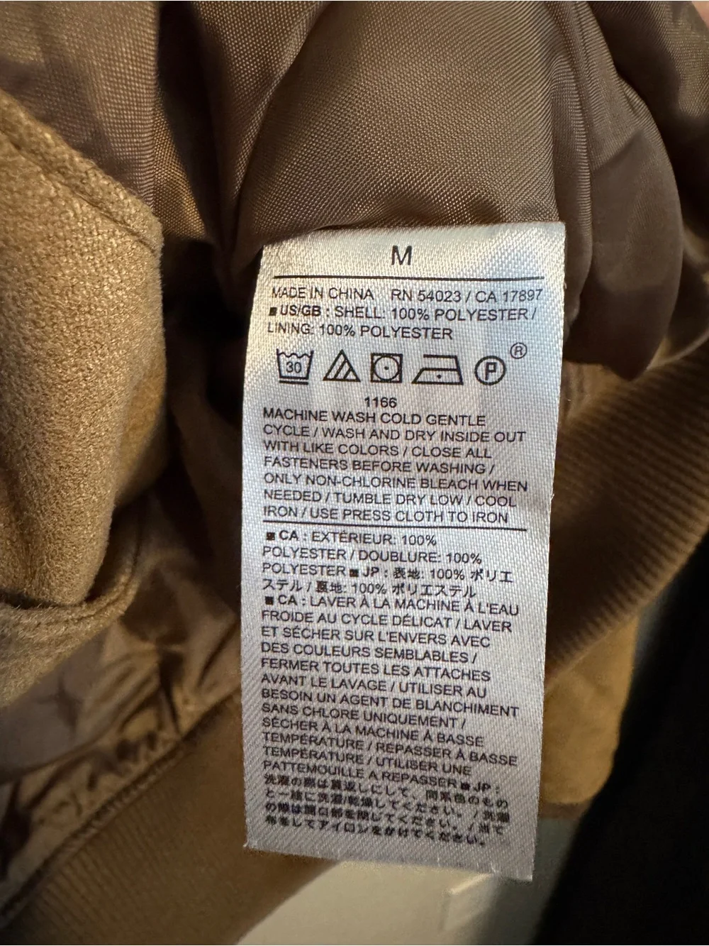 Banana Republic ROCCO VEGAN SUEDE BOMBER
